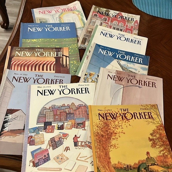 Vintage New Yorker Magazine Covers Only 1985 Set of 45 Artwork Frameable Gifts - Picture 2 of 5